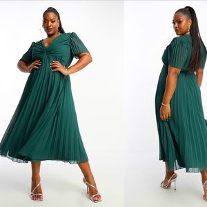 Pleated Maxi Dress